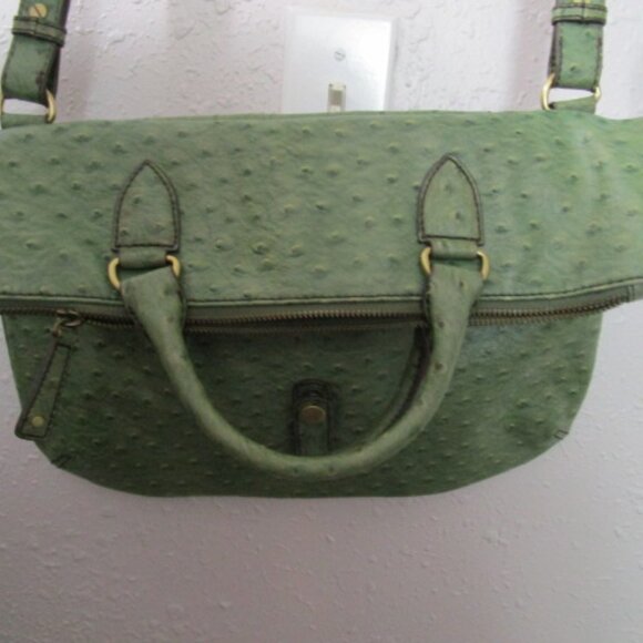 VINTAGE THE LIMITED Large Faux Ostrich Leather Handbag - Picture 11 of 13